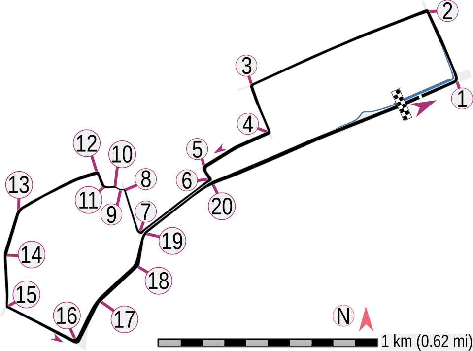 Baku City Circuit 赛道地图