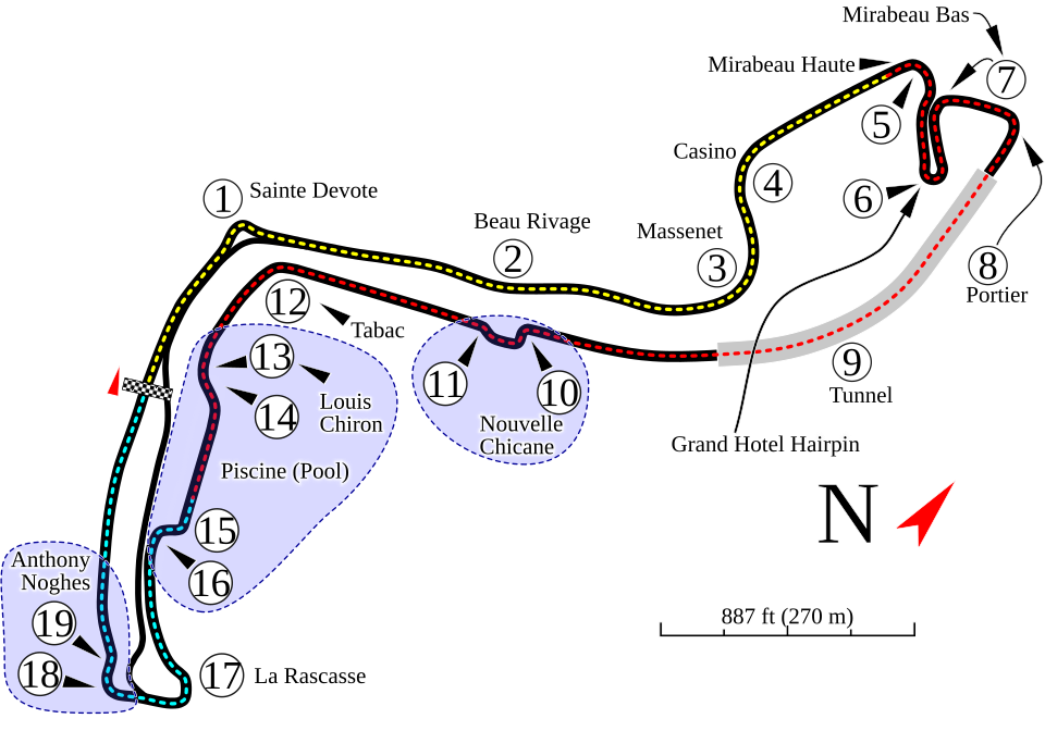 Circuit de Monaco 赛道地图