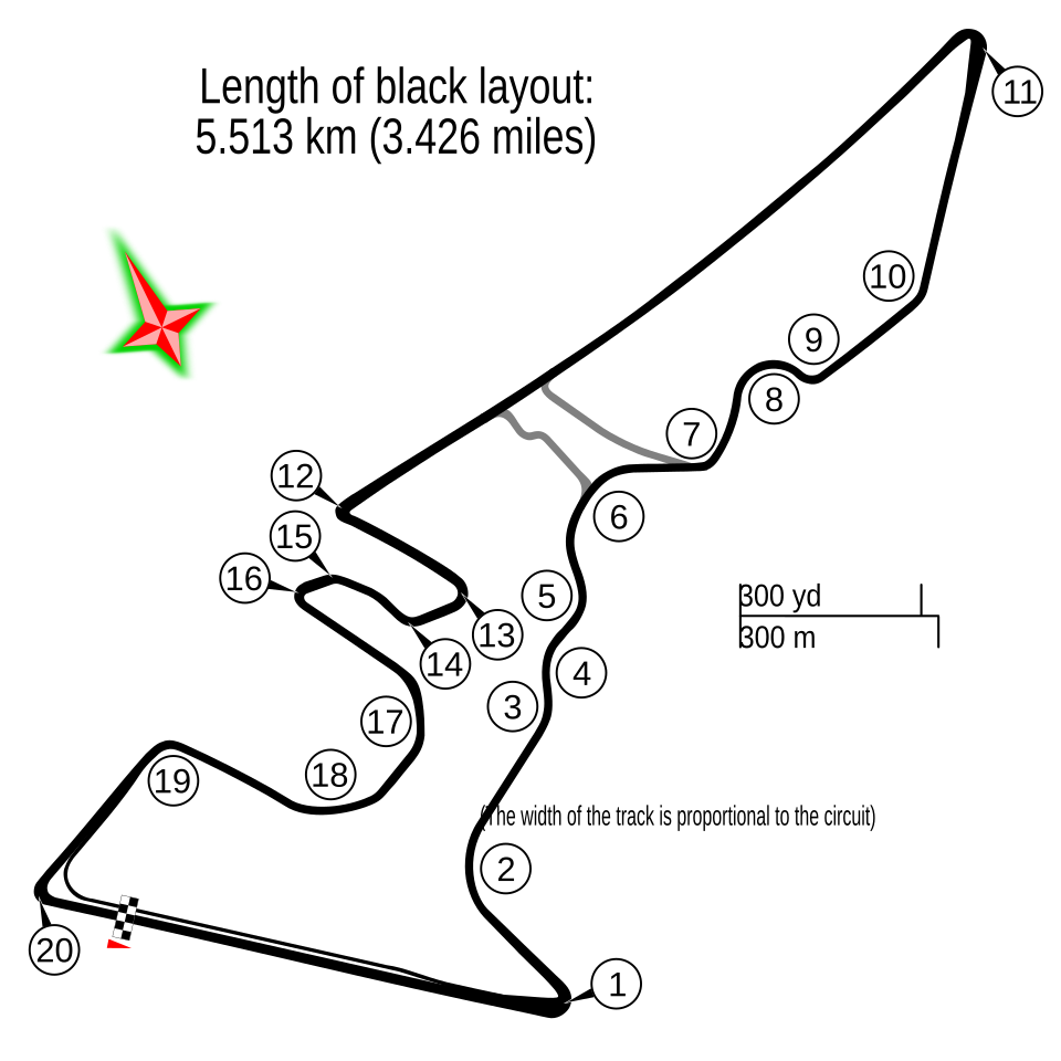 Circuit of the Americas 赛道地图