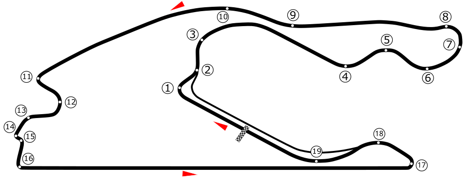 Miami International Autodrome 赛道地图