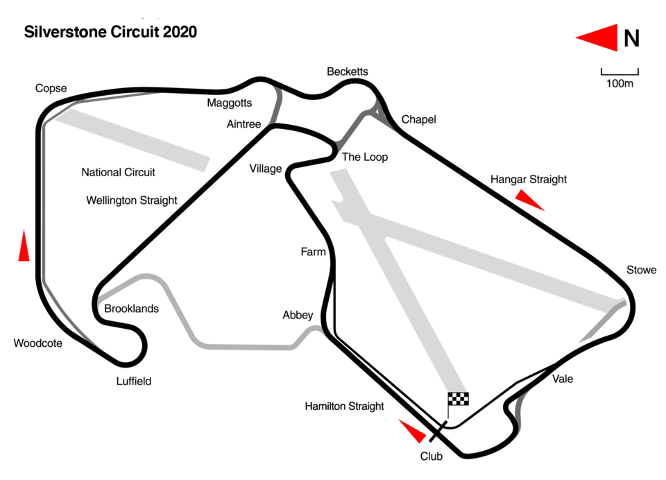 Silverstone Circuit 赛道地图