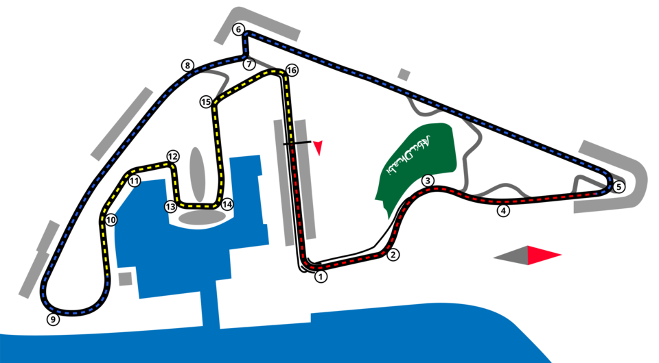 Yas Marina Circuit 赛道地图